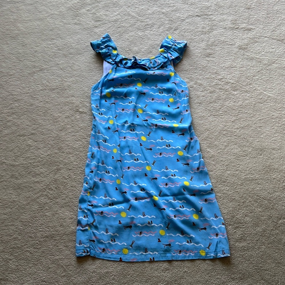 Women’s Larke print dress with ruffle neckline Size XSP